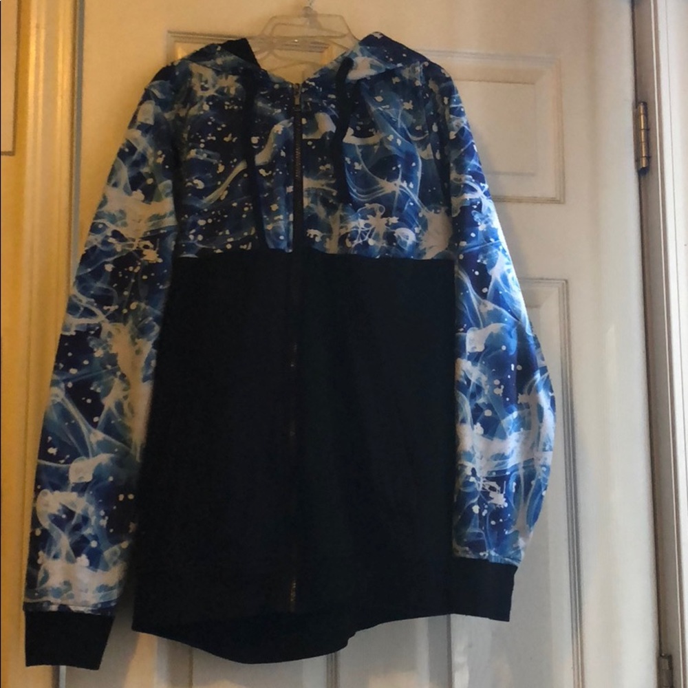 Blue & Black Zip Up
